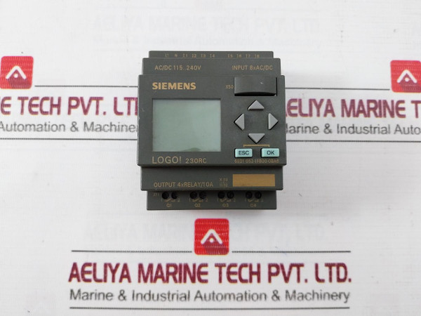 Siemens 6Ed1 052-1Fb00-0Ba6 Logo 230Rc Logic Module 115V Ac240V Ac 55°C