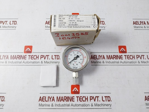 Excel En 837-1 Digital Pressure Gauge Wpt-25-2-2Nm 0-5000 Psi 63 Mm2.5 Inch