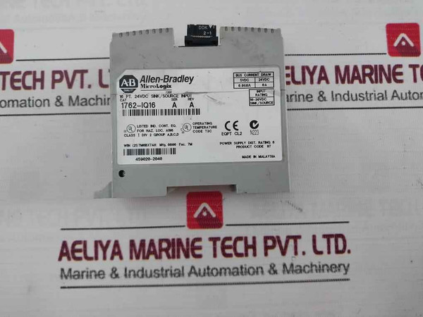 Allen-bradley 1762-iq16 Micrologix Expansion Module Rev A
