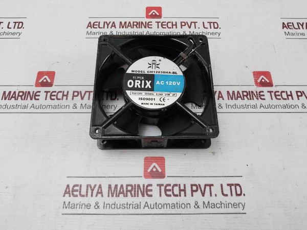 Guoheng Gh12038Ha1Bl Super Orix Axial Cooling Fan 110-120V 50/60Hz 0.24A