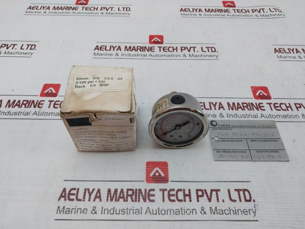 30296425 Pressure Gauge 0-100 Psi 0-7 Bar