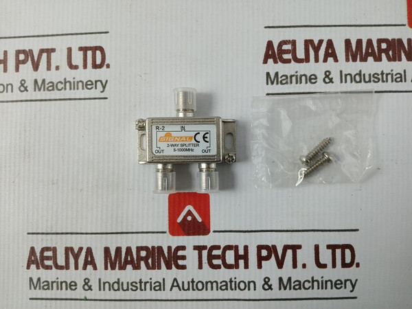 Signal 5-1000 Mhz Coax Cable Tv Antenna Tv Signal 2-way Splitter