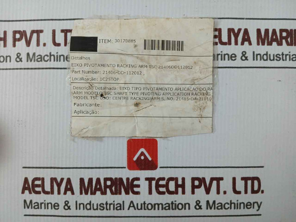 Tsc 21406-dd-112012 Pivot Shaft For Center Racking Arm