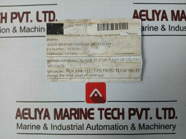 Ge 3120284 Flow Selector Plug