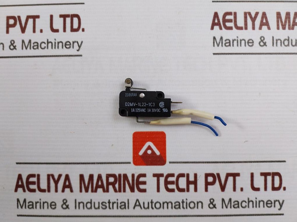 Lot Of 3X Omron D2Mv-1L22-1C3 Miniature Basic Switch 1A 125Vac 30Vdc