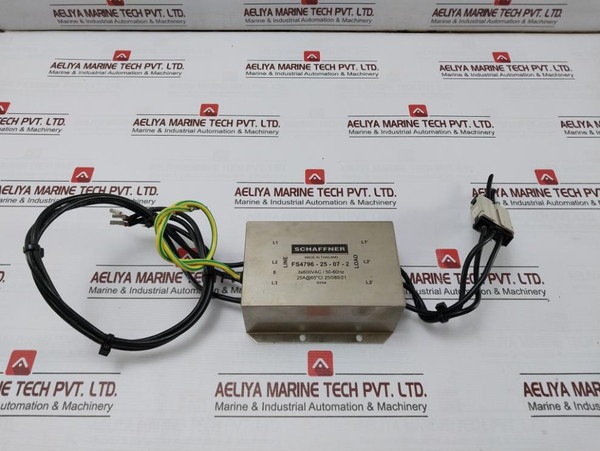 Schaffner Fs4796-25-07-2 Line Filter 3X600Vac 50-60Hz