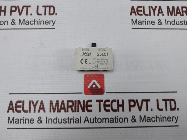 Lot Of 2X Baco 23E01 Contact Block 660Vac - 10A