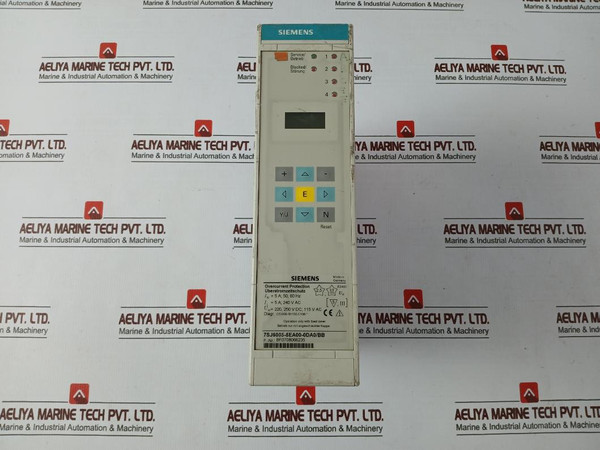 Siemens 7Sj6005-5Ea00-0Da0Bb Overcurrent Protection Relay 5A 50-60Hz Rs485