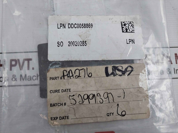 Hydril Aa276 84-p96 Mux Control Systems Rubber Packer Seal 1-1/2" Rev A