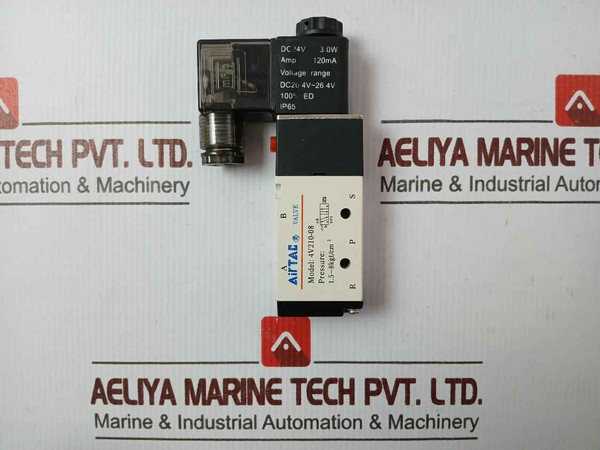 Airtac 4V210-08 Solenoid Valve Dc24V 3.0W 120 Ma 1.5~8Kgf/Cm2