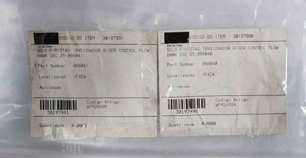 Control Flow 966040 Piston Seal For Riser Tensioner Set