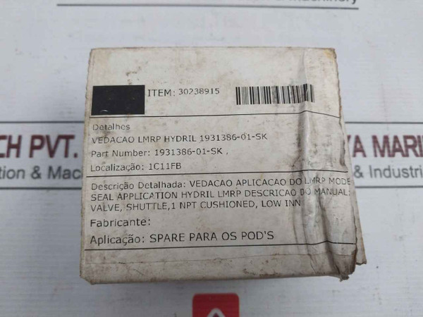 Proserv 25412 Sk Shuttle Valve Seal Kit 3/4" 1931386-01-sk Rev.N