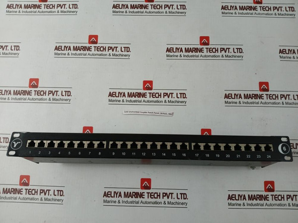 Cat6 24 Port Unshielded Coupler Patch Panel 1Ru