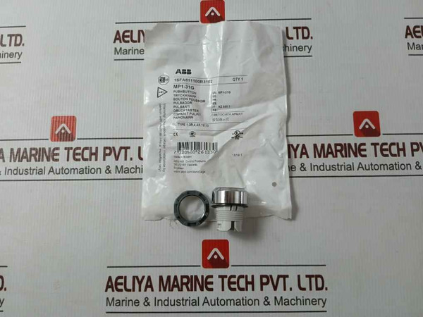 Lot of 2X ABB MP1-31G Green Momentary Push Button Head