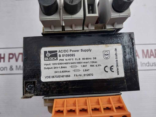 Block-trafo B0109085 Ac/Dc Power Supply