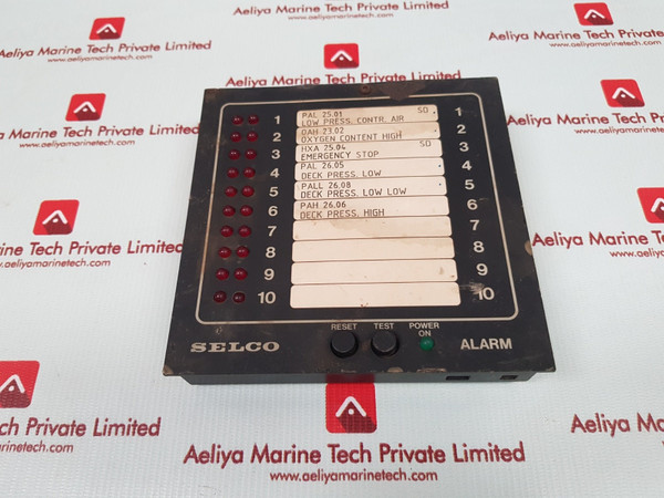 Selco nws m1000 alarm annunciator 301348