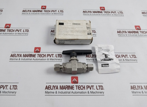 Parker 8A-b8Lj2-ssp-h-3478 2-way Manual Ball Valve B Series 12 In. Rev.A1