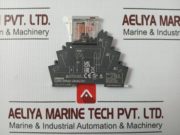 Omron G2Rv-sr500 Slim I/O Relay With A Din Rail Socket 24Vac/Dc 8.5 Mm