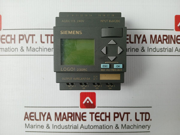 Siemens 6Ed1 052-1Fb00-0Ba6 Logo Plc Logic Module Dc 24V 8AAc