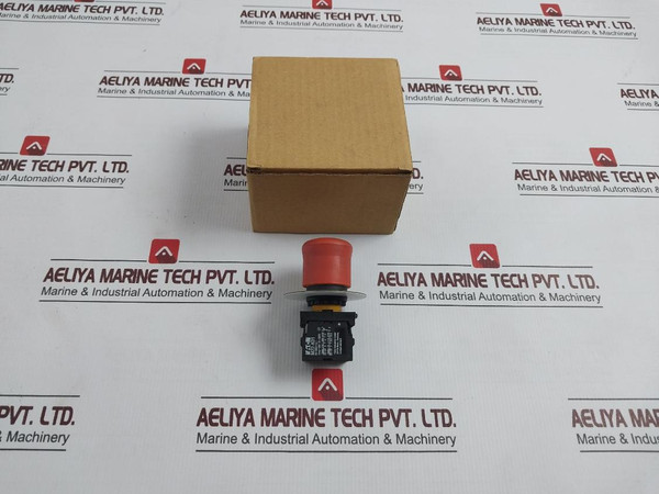 Eaton M22-k01 Emergency Stop Push Button Switch W Contact Block 500V,6Kv