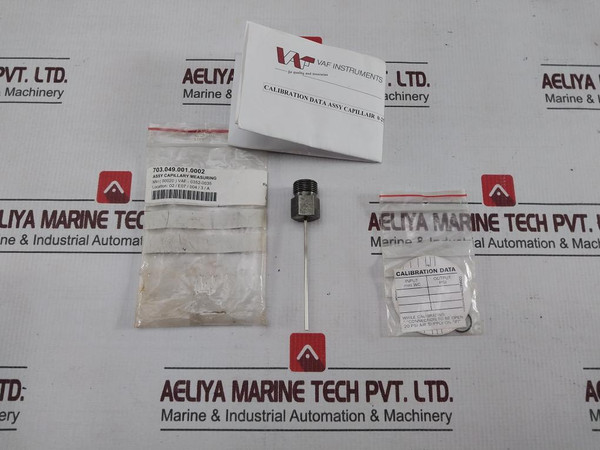 Vaf 0352-0035 Capillair Calibration Data Assy