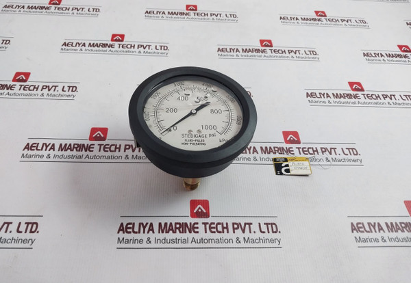 Stedigage 0-1000 Psi Pressure Gauge