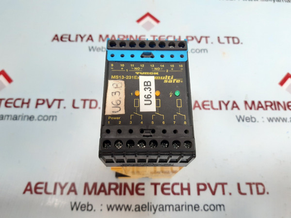 Turck ms13-231ex0-r multi safe switching-amplifier u6.3b