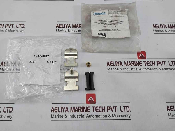 Lot Of 4X Haydon C-100037 Unistrut Piping Clamp Set 3/8"