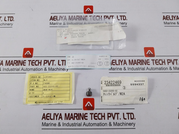 Pack Of 5X Nippon 402-23200-02 Check Valve Nc422469 44-2K-17557