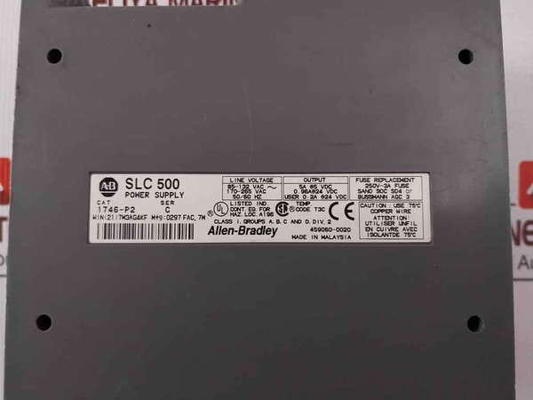 Allen-bradley 1746-p2 Power Supply Unit 170-265vac 0.96a 24vdc 75c