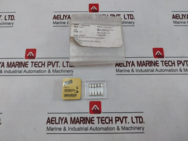 Lot Of 5X Bussmann Gma-1A Jet Fuse Miniature Y52