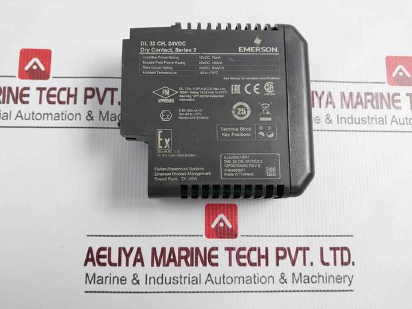 Emerson Kj3203X1-ba1 Dry Contact Series 2 Card Rev E
