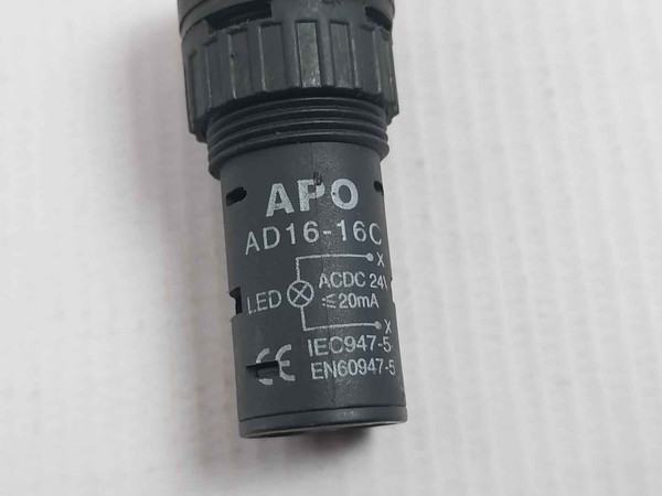 Lot Of 2X Apo Ad16-16C Led Panel Indicator Pilot Lamp 24V