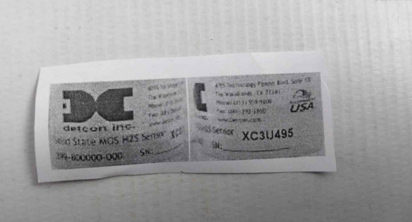 Detcon 399-800000-000 H2S Solid State Sensor