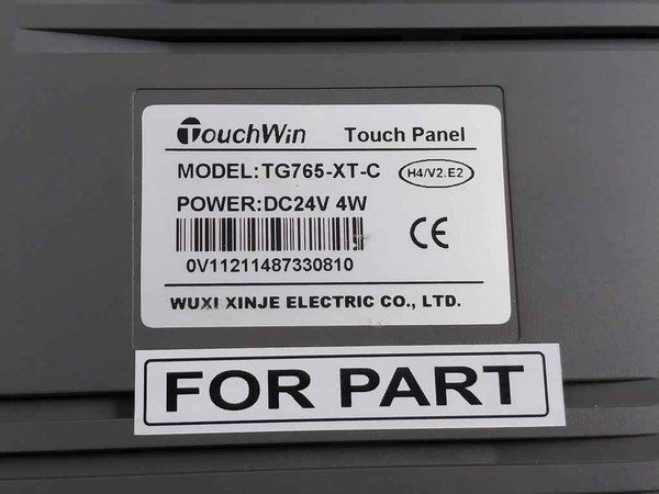 Xinje Electric Tg765-xt-c Human Machine Interface Touch Panel (Not Working)