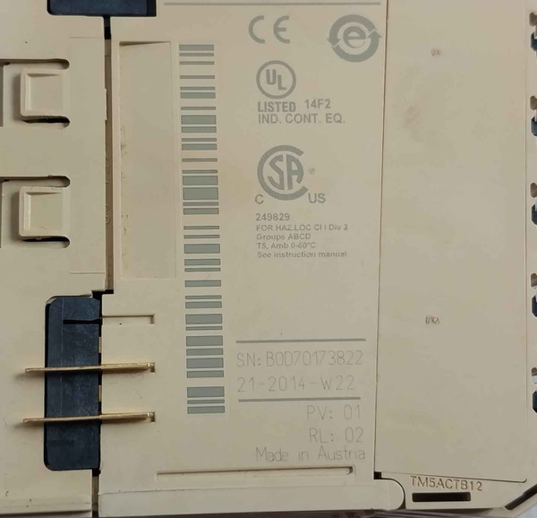 Schneider Electric Tm5C24D12R Compact I/O Expansion Block 230Vac 5A 12In