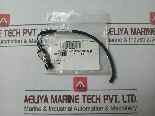 Waters 441000543 Elevator Supply Inhibit Switch Cable Assembly Rev: b