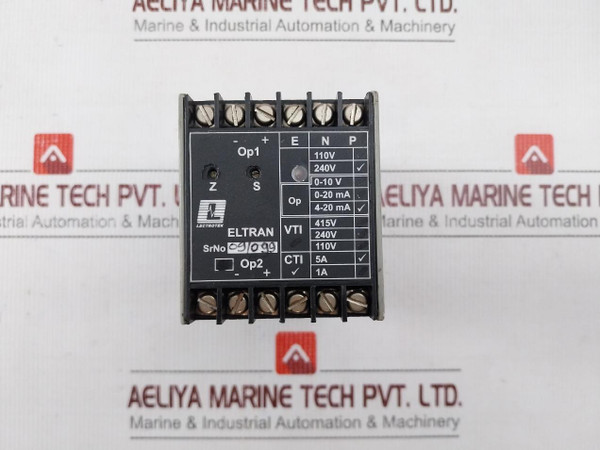 Lectrotek Systems Electrical Current Voltage Transducer 4-20 Ma 0-5 Amp