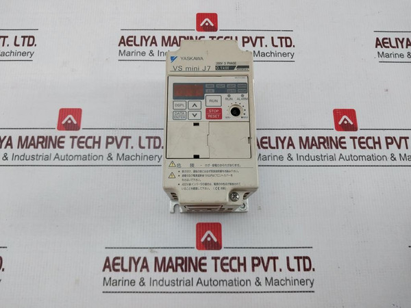 Yaskawa Cimr-j7Aa20P1 Inverter Drive 50/60Hz 200V 0.3Kva (Not Working)