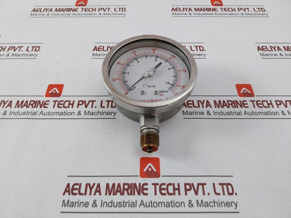 Waaree 2910-p6-10 Vacuum Pressure Gauge 0-150 Psi