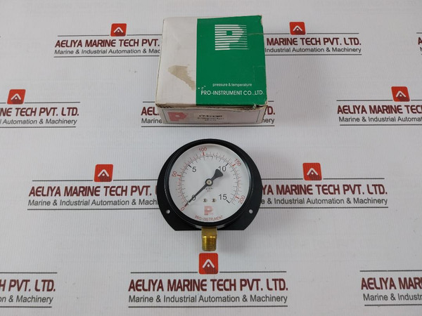 Pro-instrument 4P-bx38Pt Pressure Gauge 0–15 KgCm² 0–210 Psi