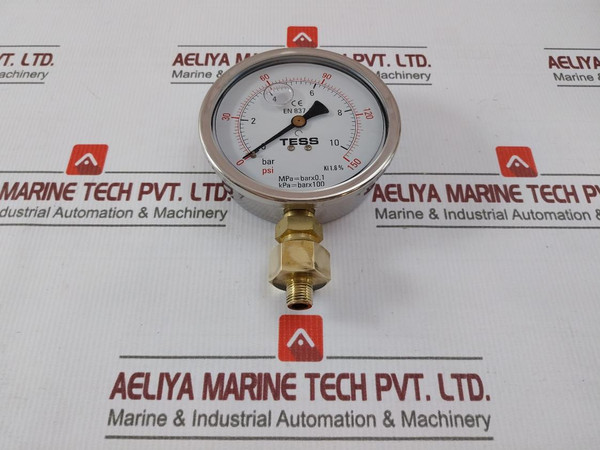 Tess En 837.1 Pressure Gauge 0-10 Bar 0-150 Psi
