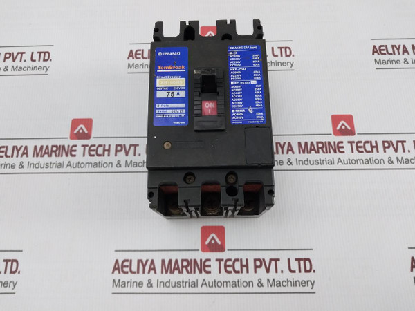 Terasaki Xh100Ns Circuit Breaker 3 Pole 75A 660Vac 250Vdc Ysas0768-ai