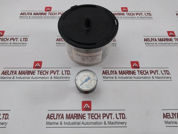 Festo Ma-50-10 14-en Pressure Gauge 0-10 Bar0-140 Psi