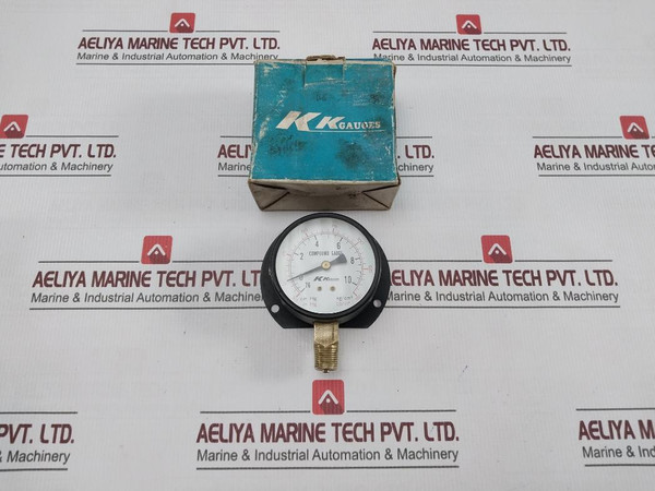 Kk Gauges Compound Pressure Gauge 3 Cm Hg -76 To 10 KgCm2