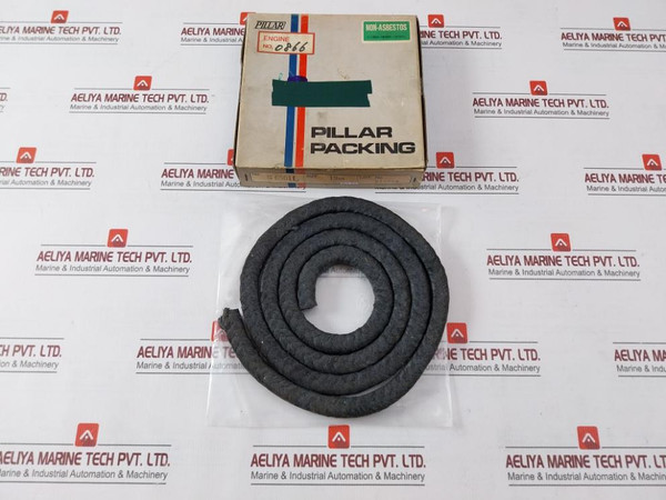 Pillar 6501L Carbonized Fiber Square Braid Packing 19Mm