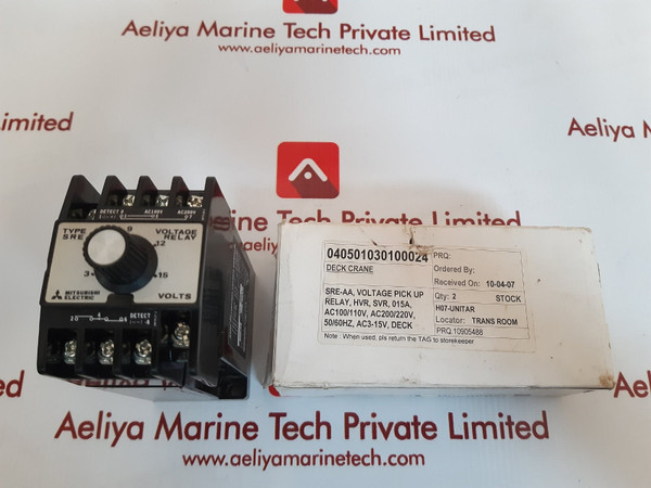 Mitsubishi Sre-aa Voltage Relay Ac110/220V 1.5/1A