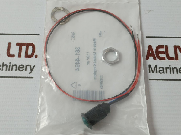 Lot of 2X RS 361-4494 Oxley Green Panel Mount Indicator 110V AC
