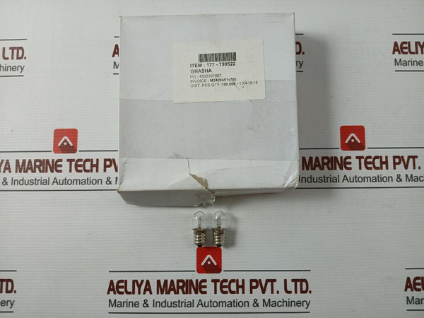 Lot Of 25X 790522 Lamp Pilot Tubular Clear 30V