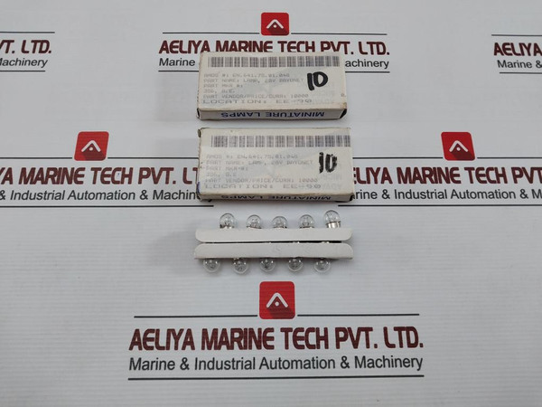 Lot Of 10X Advanced Micro Lites 356 Miniature Incandescent Lamp